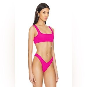 Good American Always Fits Bikini Bottom in Pink Glow002